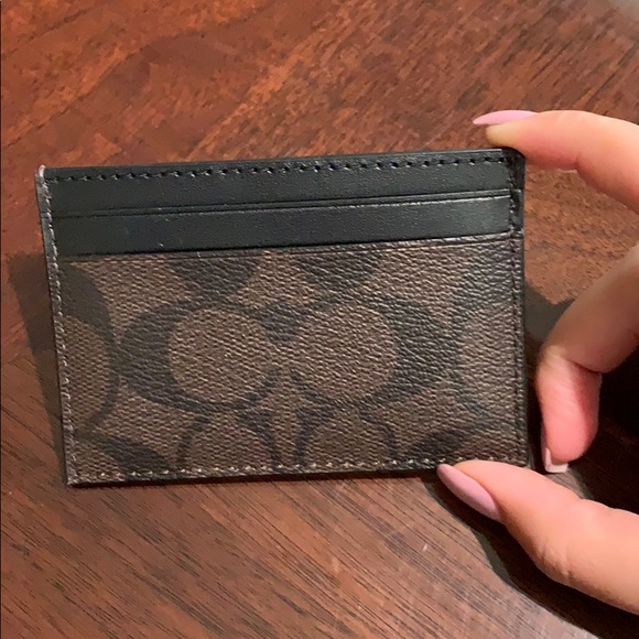 Coach Signature PVC Card Case - Picture 2 of 3